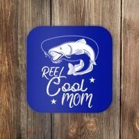 Reel Cool Mom Fathers Day Fishing Mom Cute Gift Coaster thumb 0