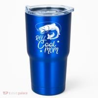 Reel Cool Mom Fathers Day Fishing Mom Cute Gift Tumbler thumb 0