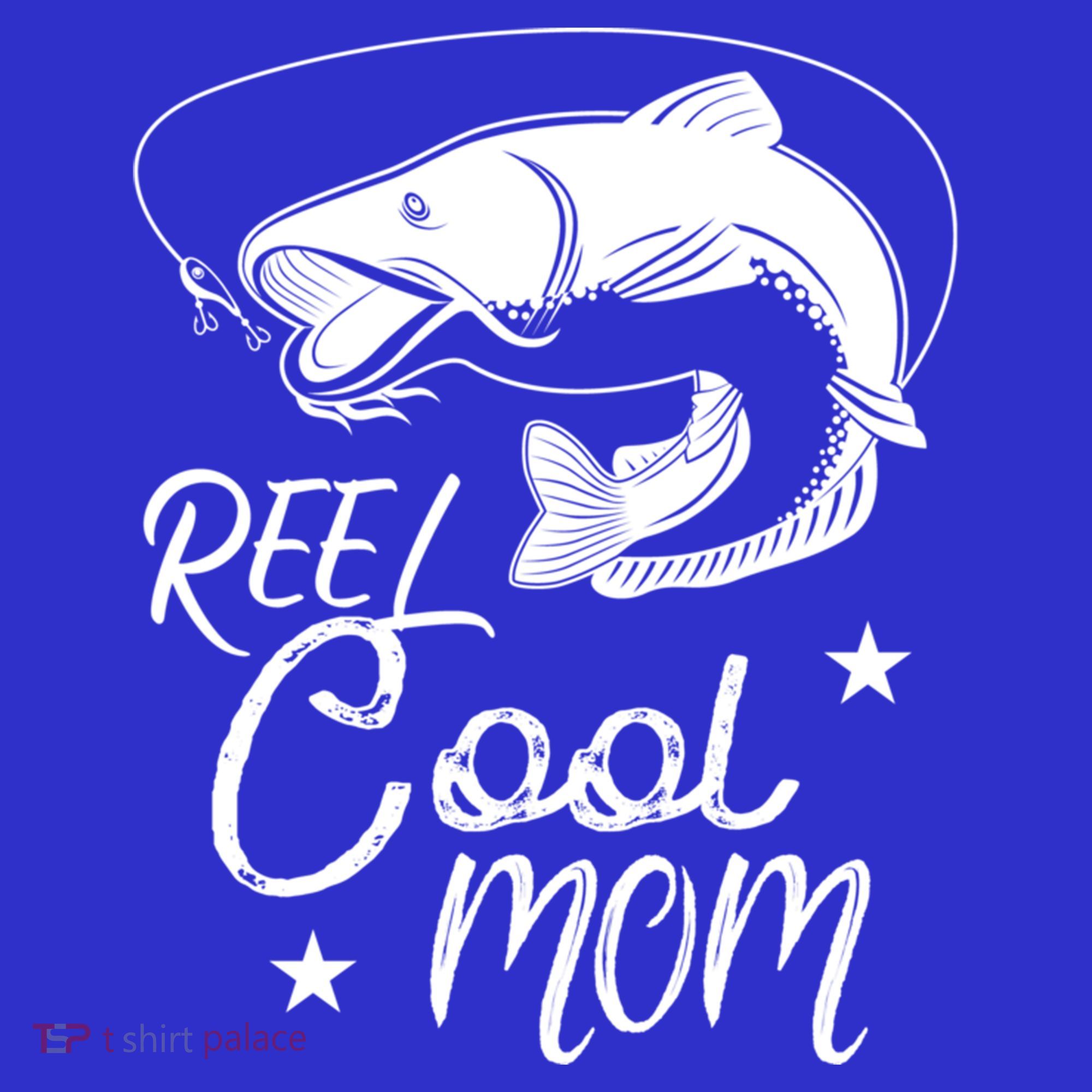 Reel Cool Mom Fathers Day Fishing Mom Cute Gift Women's Tank Top