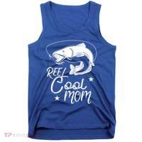 Reel Cool Mom Fathers Day Fishing Mom Cute Gift Tank Top thumb 0