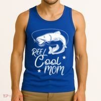 Reel Cool Mom Fathers Day Fishing Mom Cute Gift Tank Top thumb 3