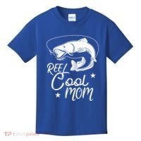 Reel Cool Mom Fathers Day Fishing Mom Cute Gift Kids T-Shirt thumb 0