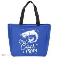 Reel Cool Mom Fathers Day Fishing Mom Cute Gift Tote Bag thumb 0