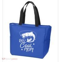 Reel Cool Mom Fathers Day Fishing Mom Cute Gift Tote Bag thumb 3