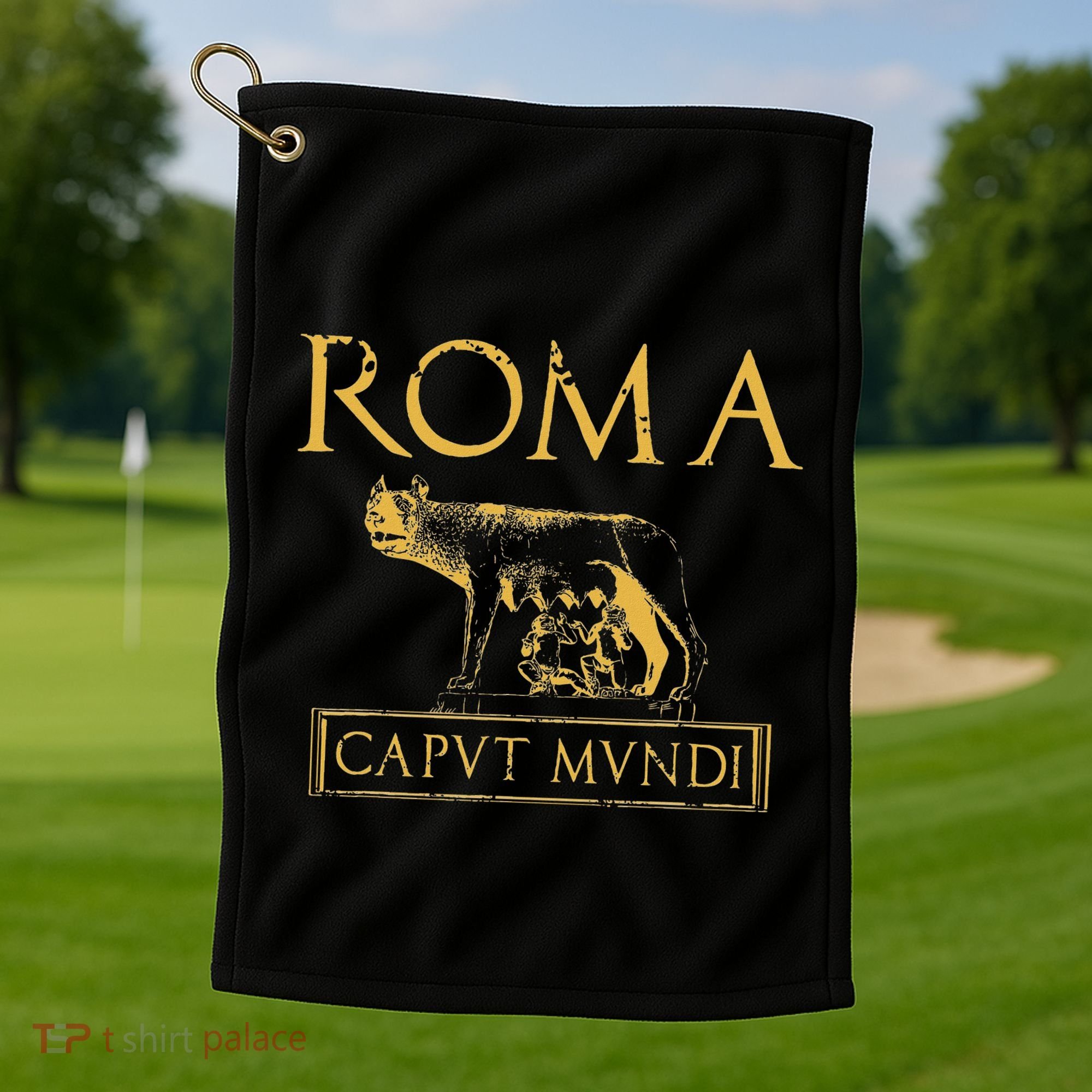 Roma Caput Mundi Rome Roman Empire Golf Towel