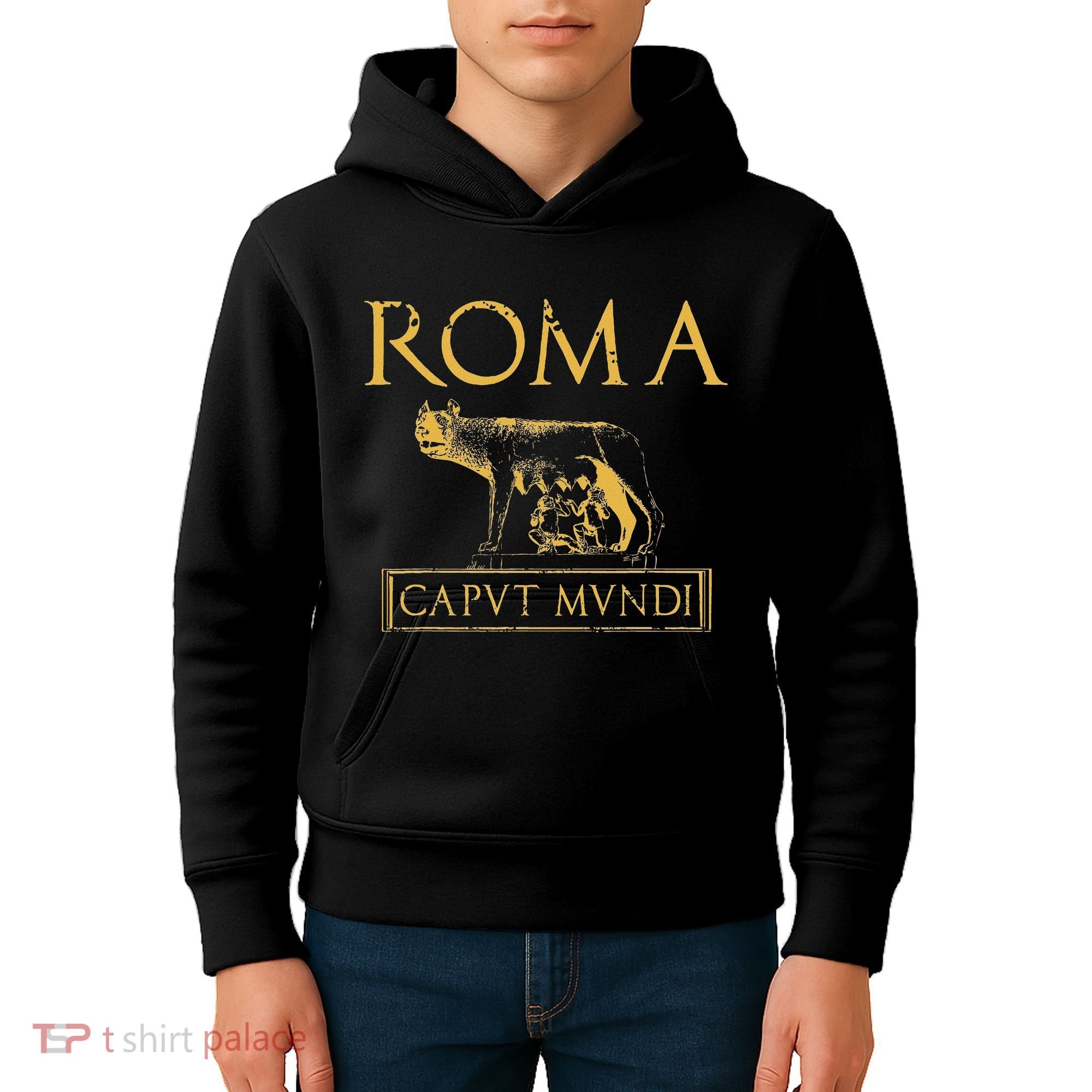 Roma Caput Mundi Rome Roman Empire Kids Hoodie