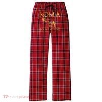 Roma Caput Mundi Rome Roman Empire Women's Flannel Plaid Pajama Pants thumb 0