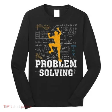 Rock Climbing Math Lover Problem Solving Mathematician Long Sleeve Shirt