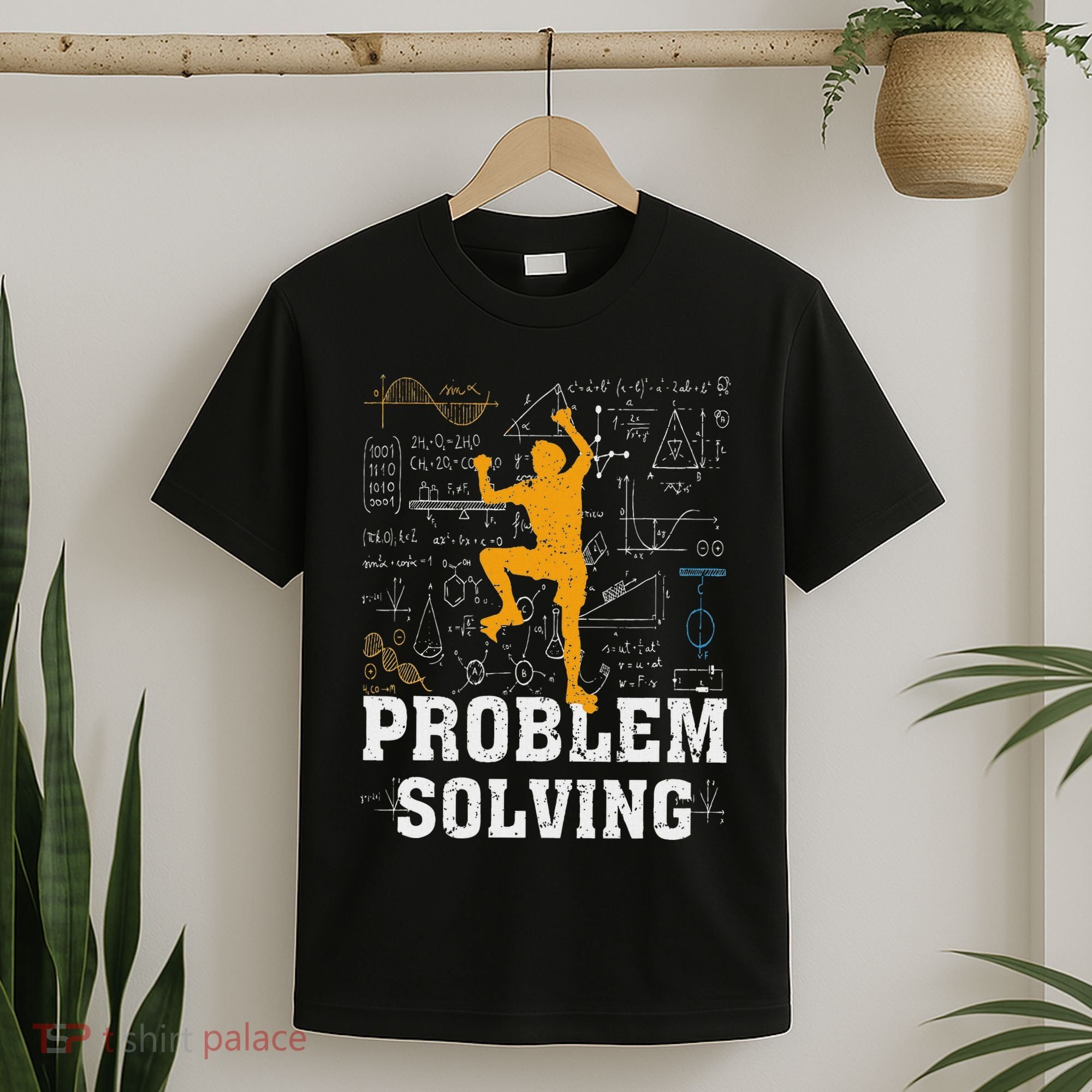 Rock Climbing Math Lover Problem Solving Mathematician T-Shirt