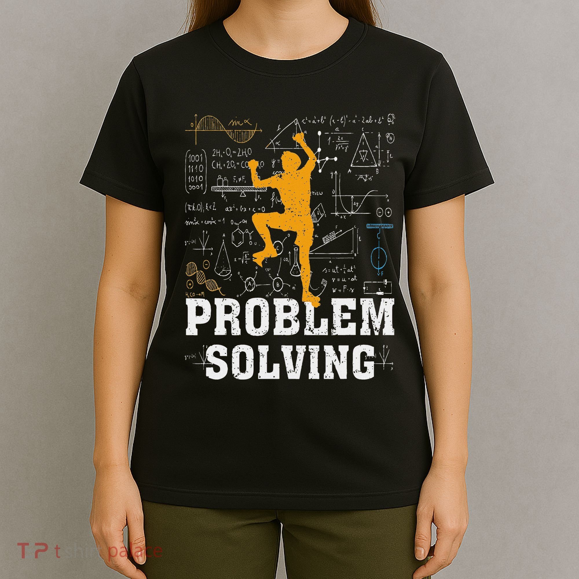 Rock Climbing Math Lover Problem Solving Mathematician T-Shirt