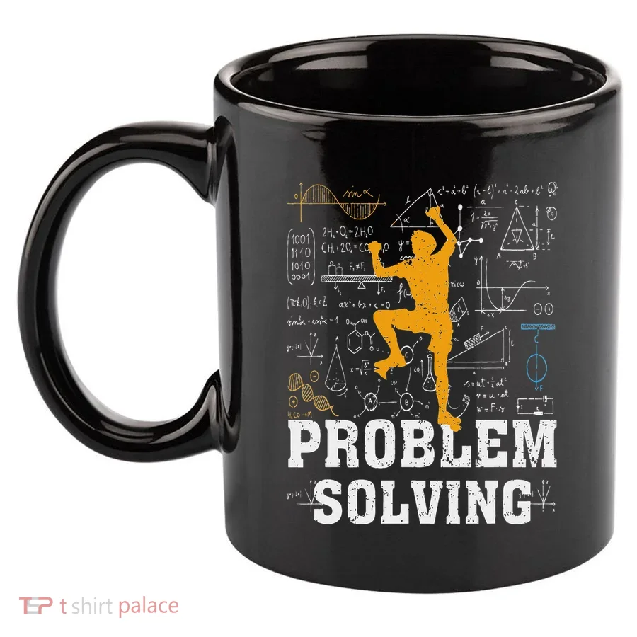Rock Climbing Math Lover Problem Solving Mathematician 11oz C Handle Ceramic Mug