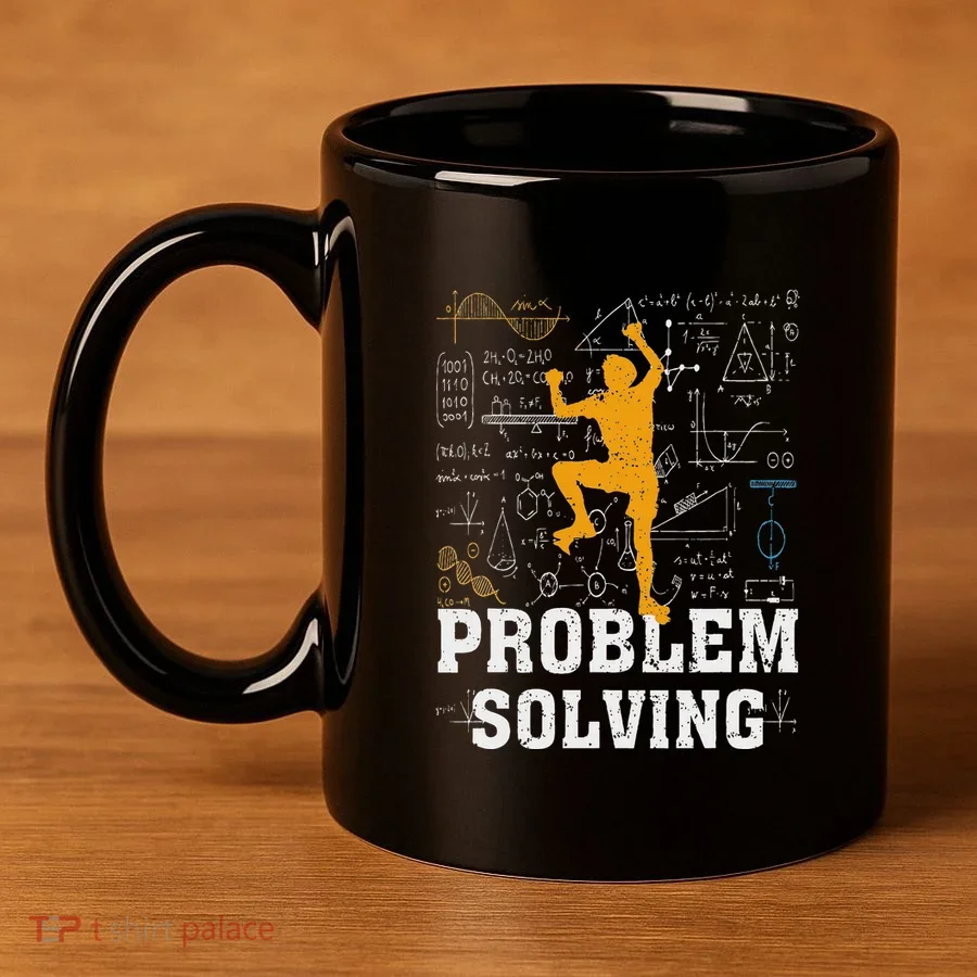 Rock Climbing Math Lover Problem Solving Mathematician 11oz C Handle Ceramic Mug