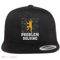 Rock Climbing Math Lover Problem Solving Mathematician Flat Bill Trucker Hat thumb 0