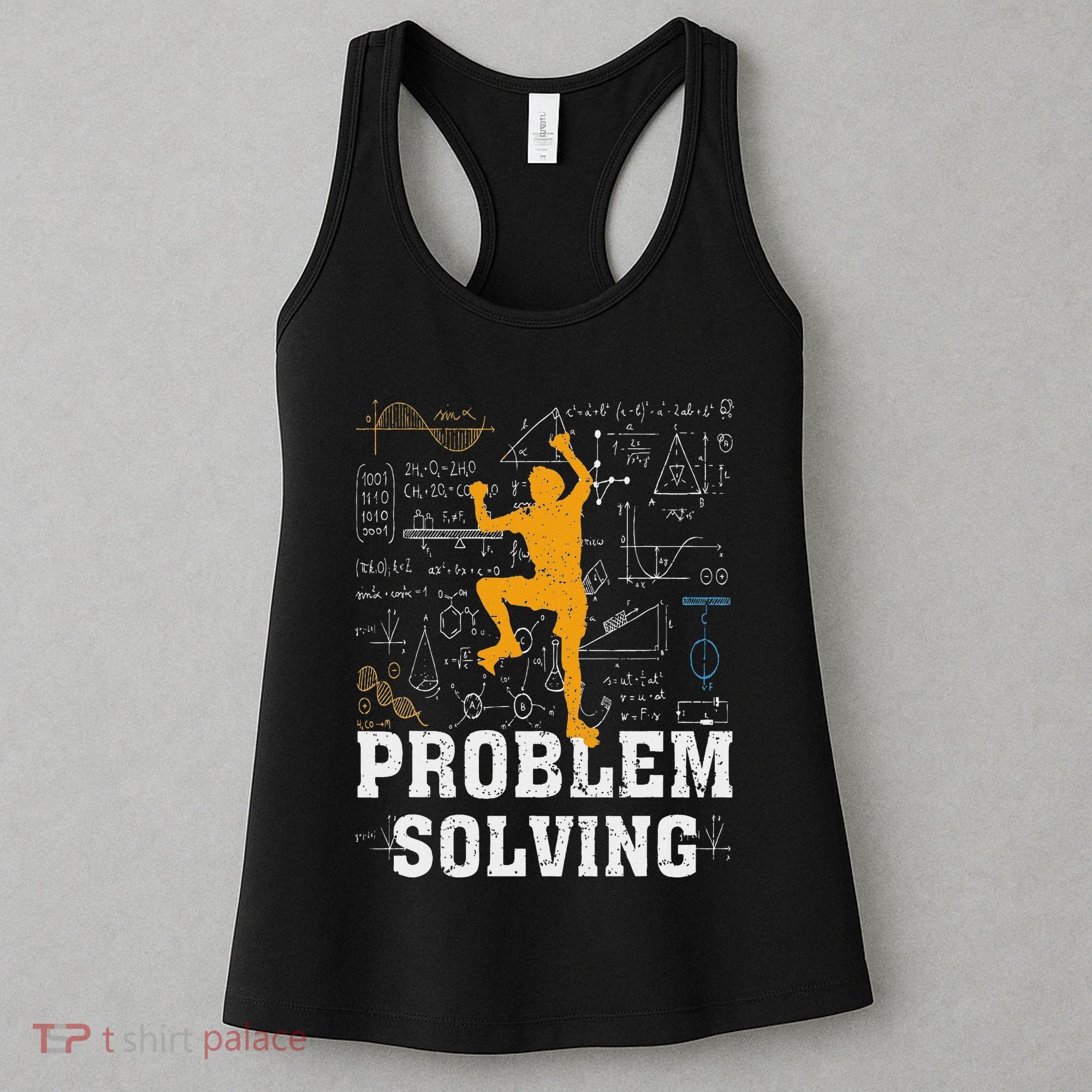 Rock Climbing Math Lover Problem Solving Mathematician Women's Tank Top