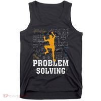 Rock Climbing Math Lover Problem Solving Mathematician Tank Top thumb 0
