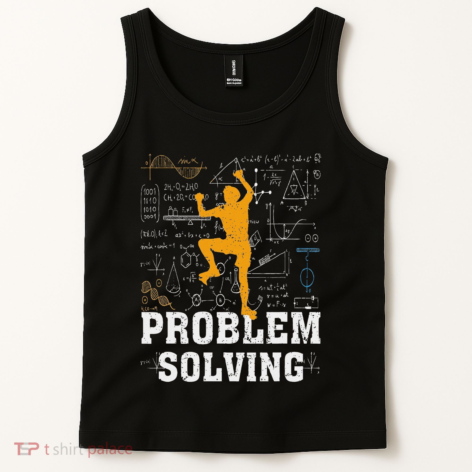 Rock Climbing Math Lover Problem Solving Mathematician Tank Top