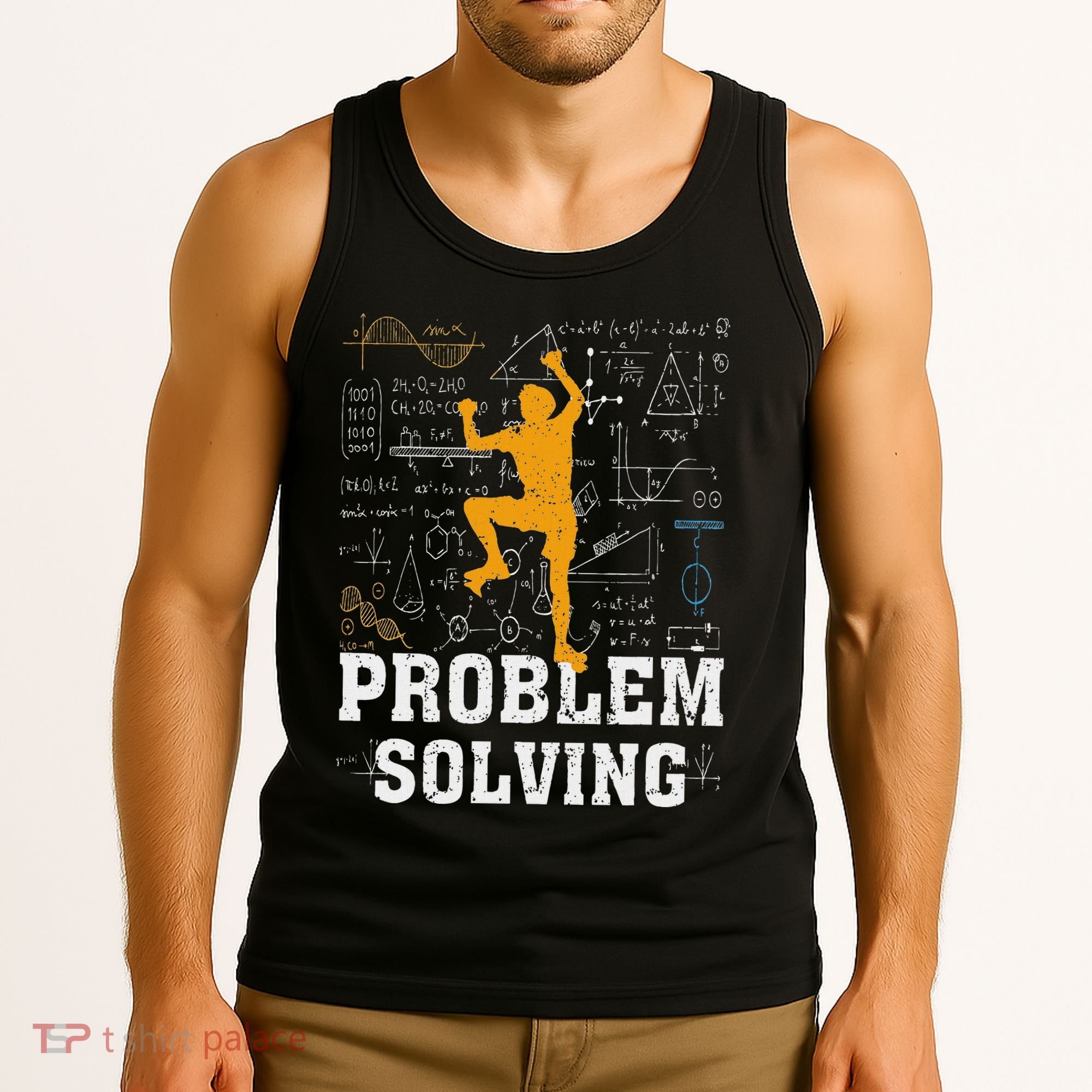 Rock Climbing Math Lover Problem Solving Mathematician Tank Top