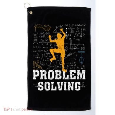Rock Climbing Math Lover Problem Solving Mathematician Golf Towel