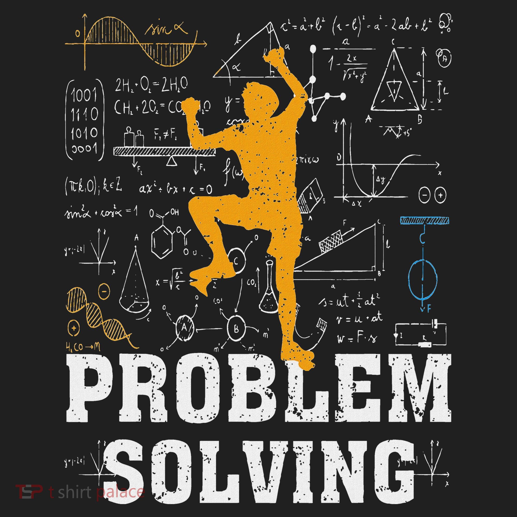 Rock Climbing Math Lover Problem Solving Mathematician Golf Towel