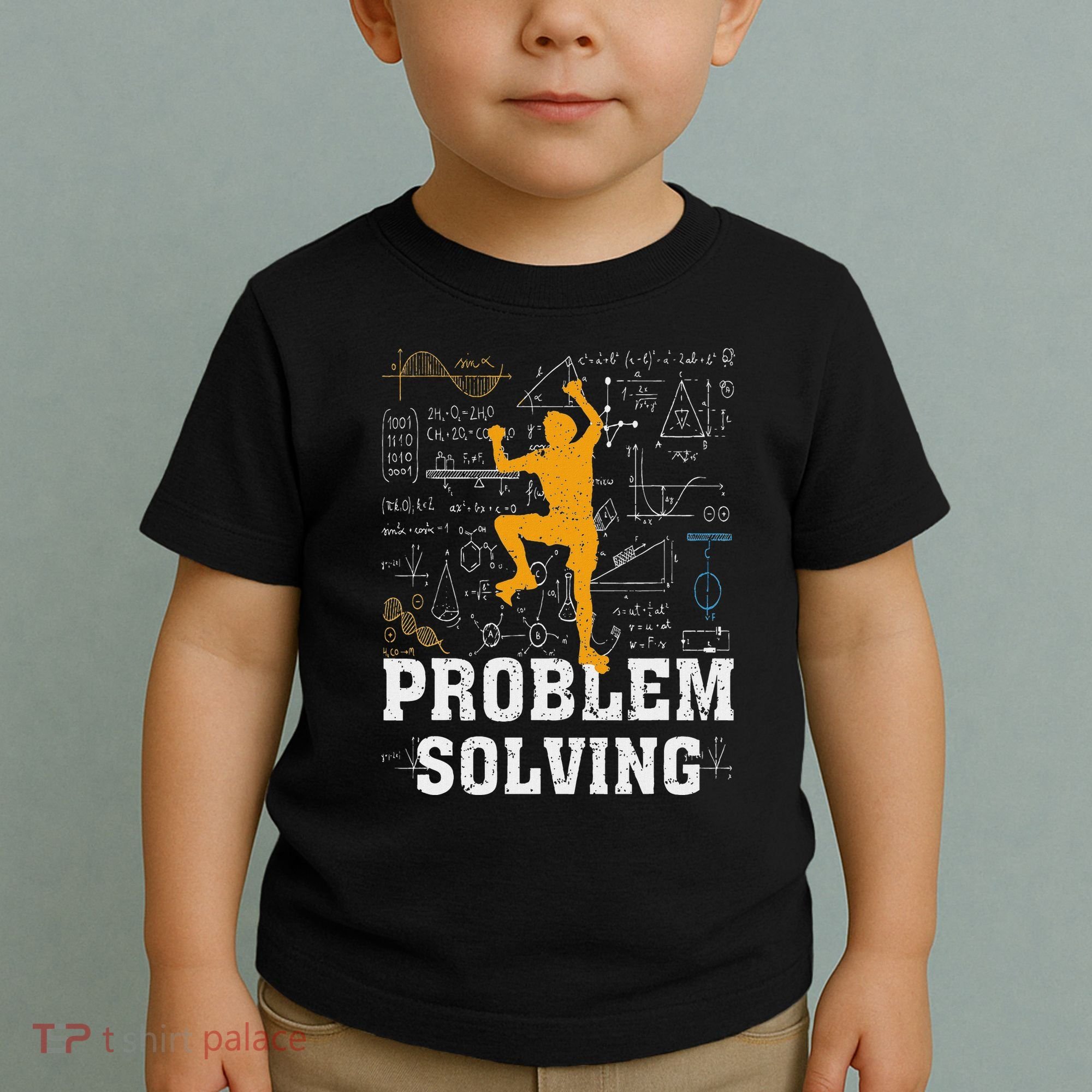 Rock Climbing Math Lover Problem Solving Mathematician Toddler T-Shirt