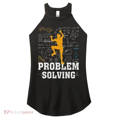 Rock Climbing Math Lover Problem Solving Mathematician Women's Perfect Tri Rocker Tank