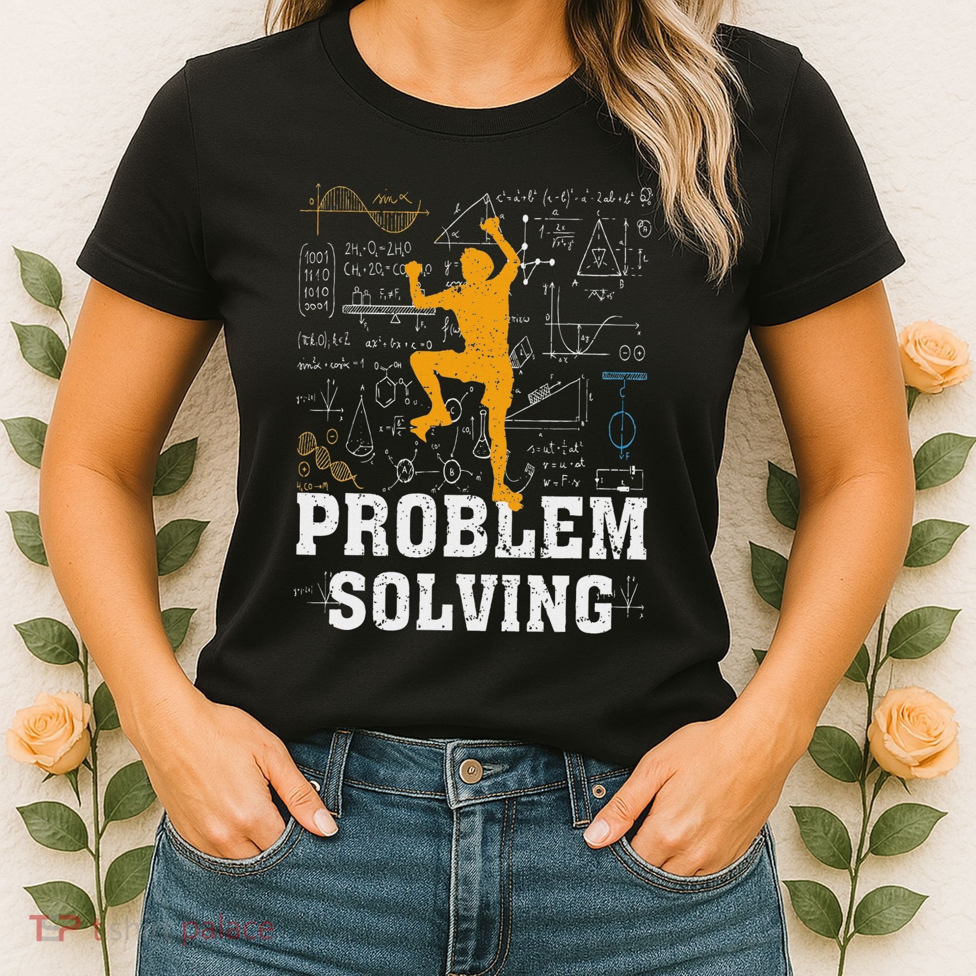 Rock Climbing Math Lover Problem Solving Mathematician Women's T-Shirt