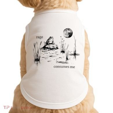 Rage Consumes Me Frog Funny Doggie Tank