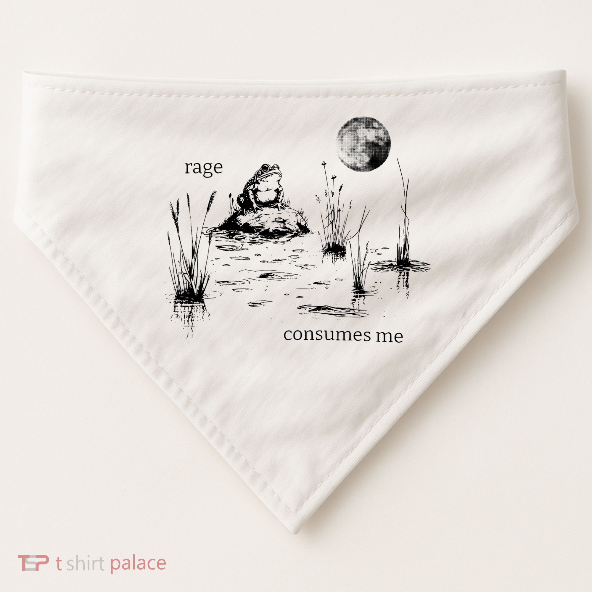 Rage Consumes Me Frog Funny USA-Made Doggie Bandana