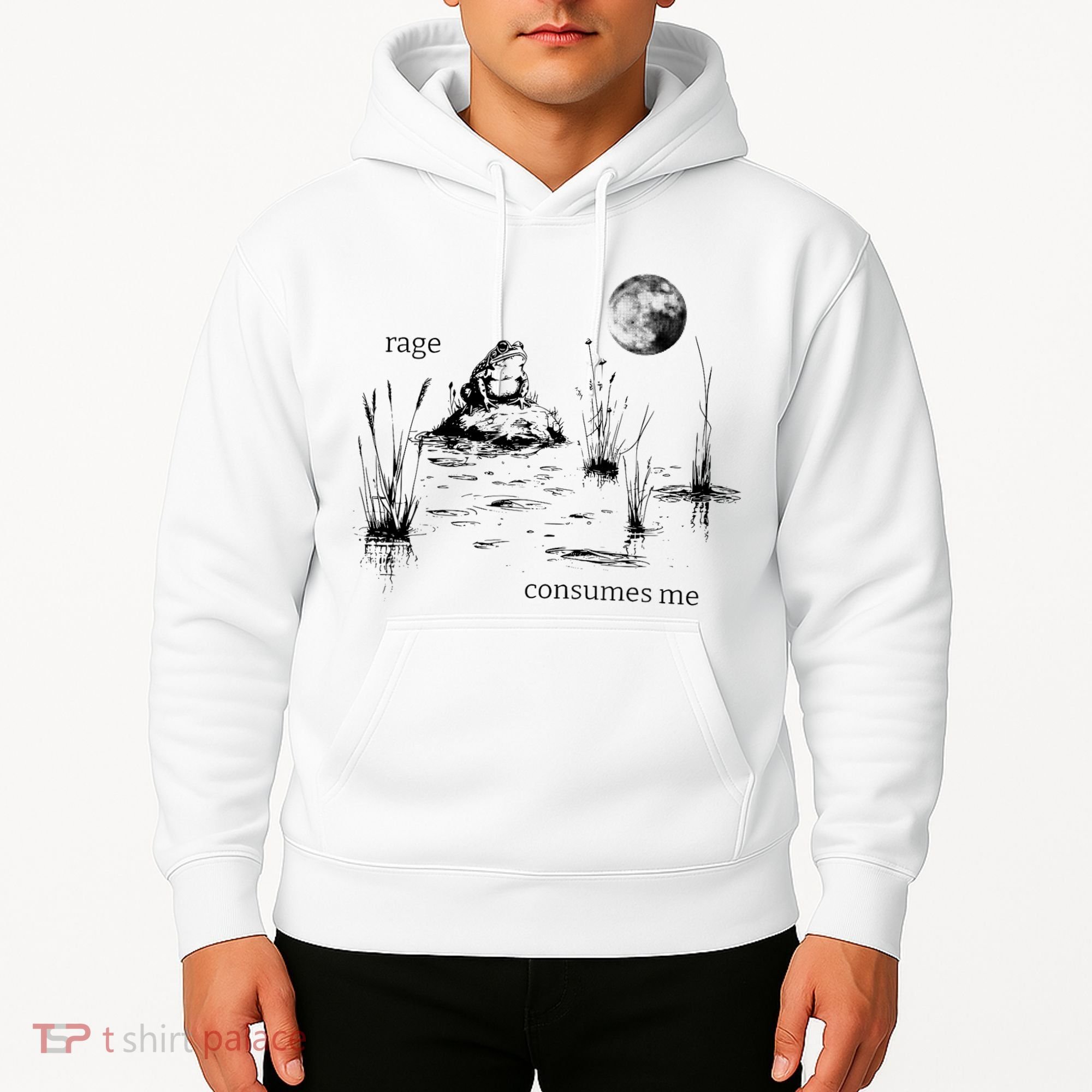 Rage Consumes Me Frog Funny Hoodie
