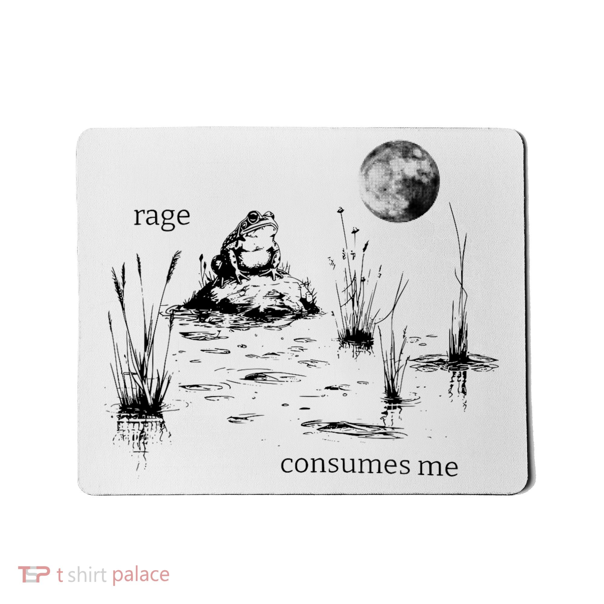 Rage Consumes Me Frog Funny Mousepad