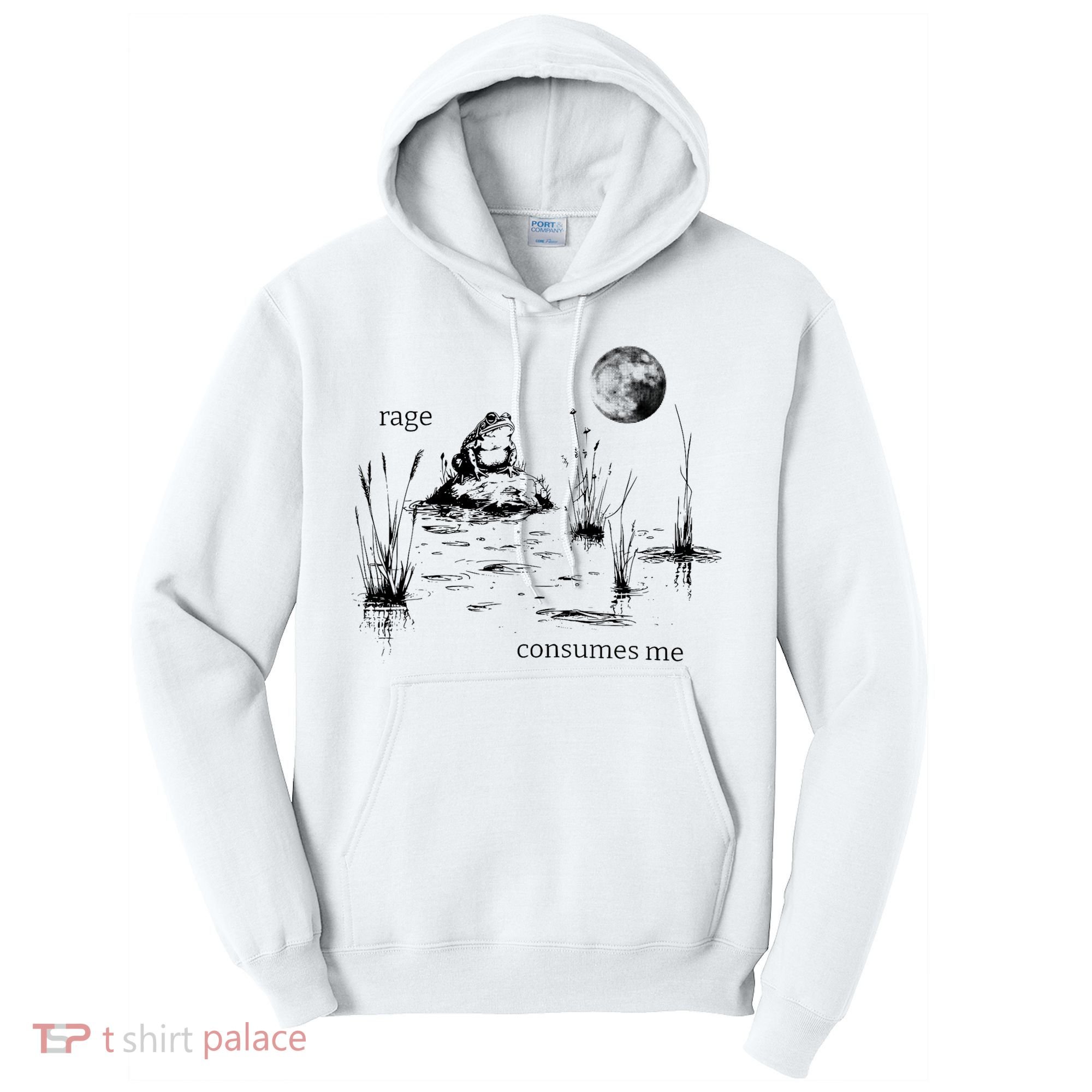 Rage Consumes Me Frog Funny Tall Hoodie
