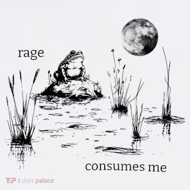 Rage Consumes Me Frog Funny Tall Hoodie