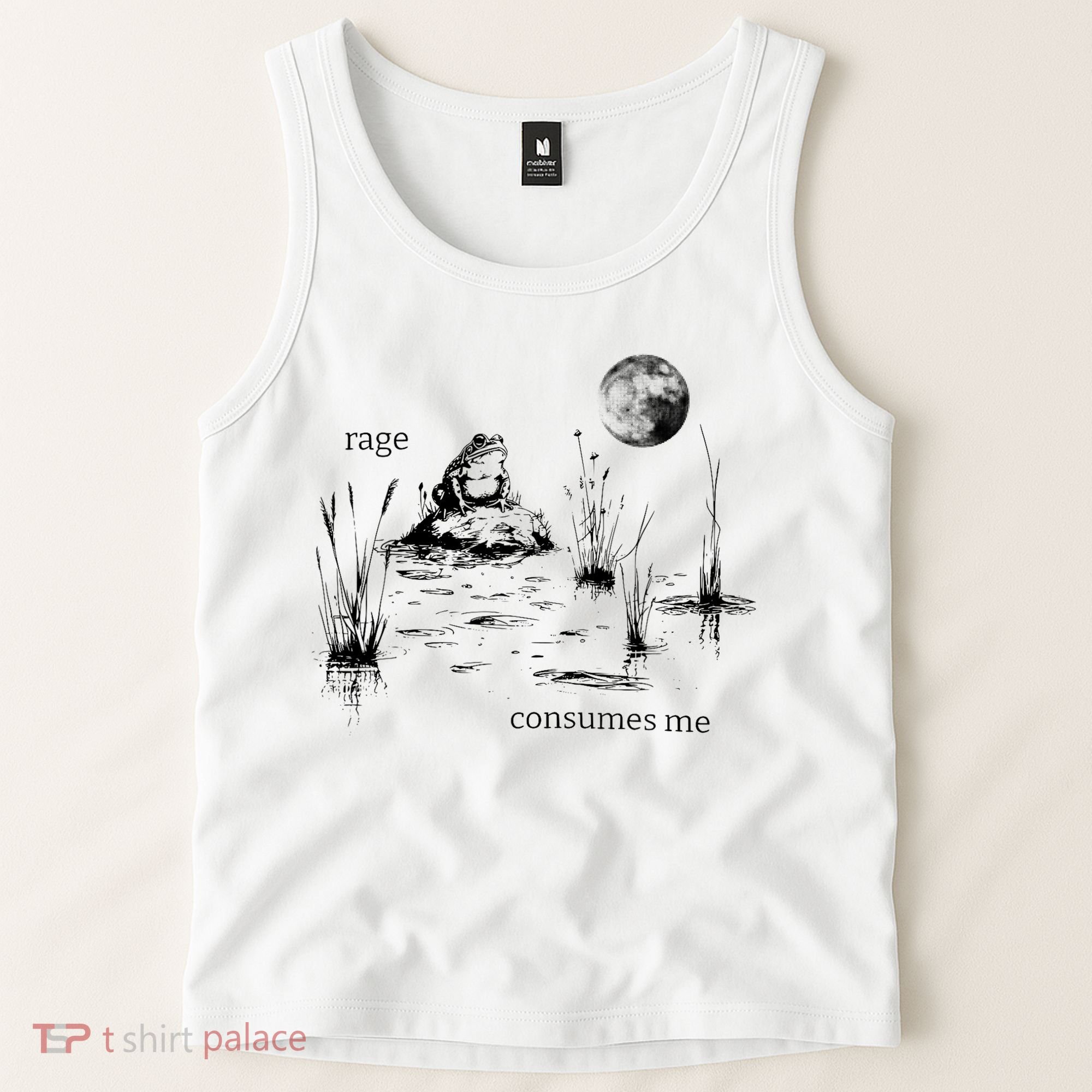 Rage Consumes Me Frog Funny Tank Top