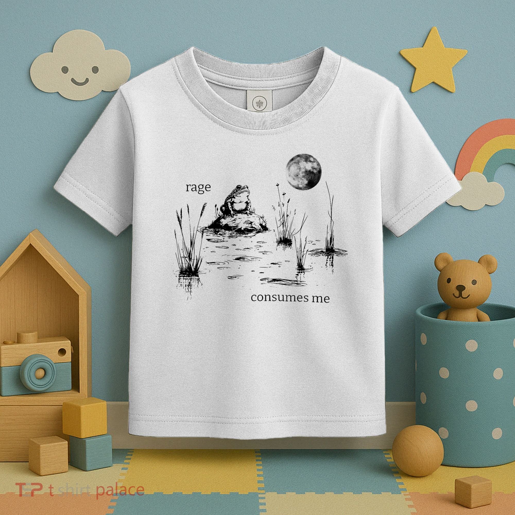 Rage Consumes Me Frog Funny Toddler T-Shirt