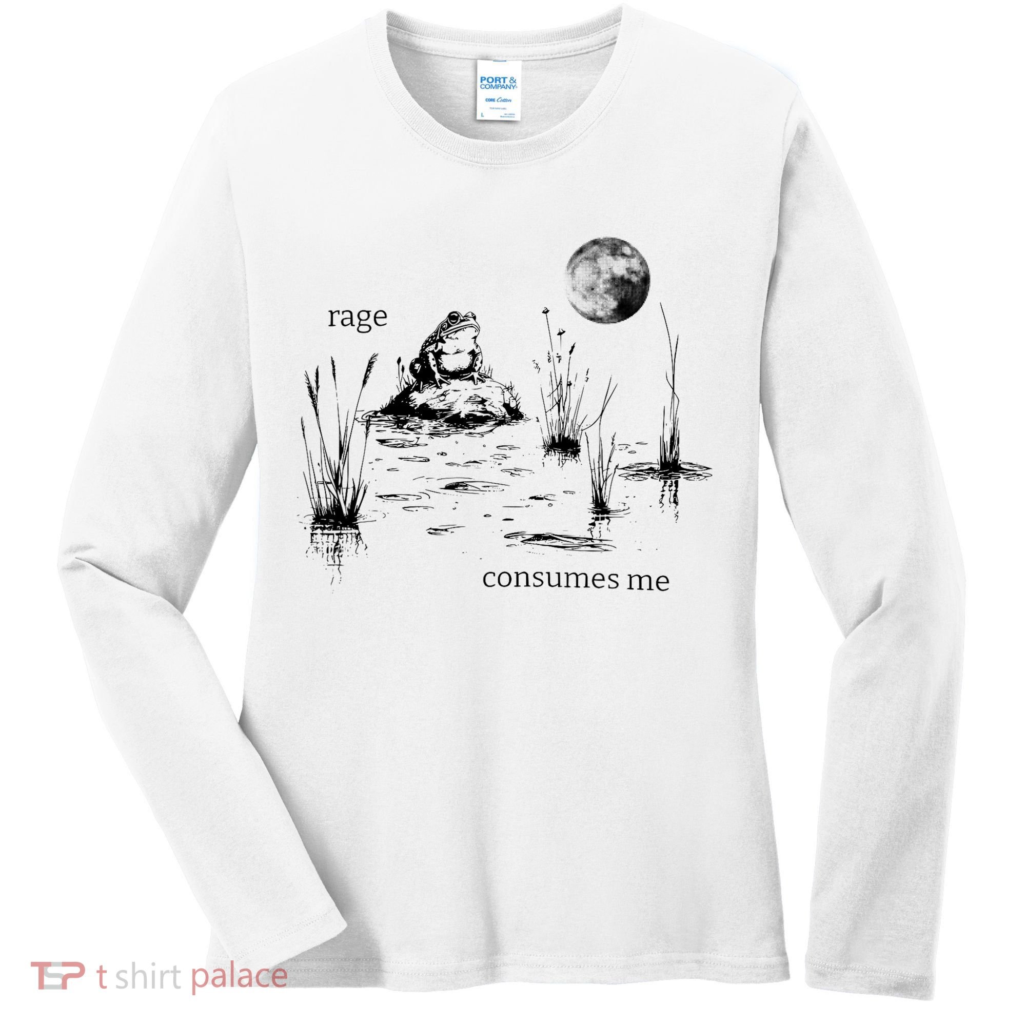 Rage Consumes Me Frog Funny Women's Long Sleeve Shirt