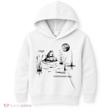 Rage Consumes Me Frog Funny Kids Hoodie
