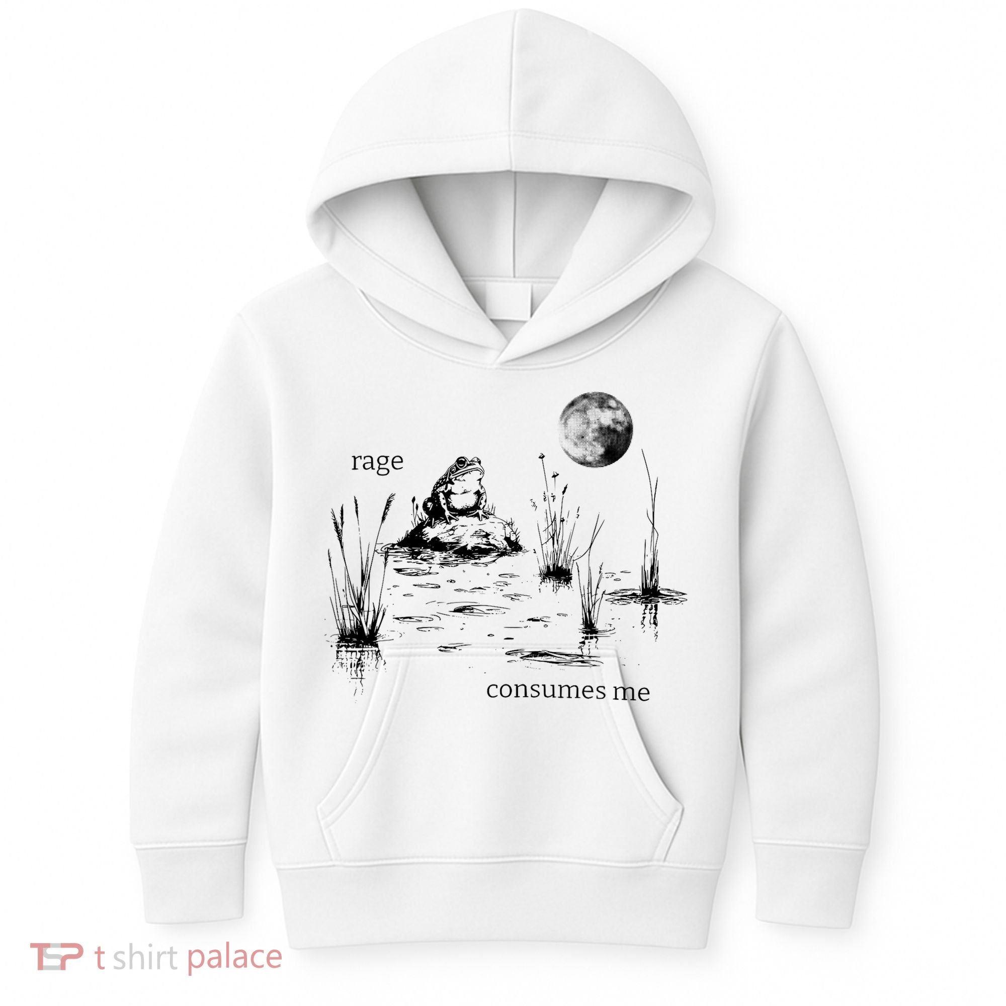 Rage Consumes Me Frog Funny Kids Hoodie