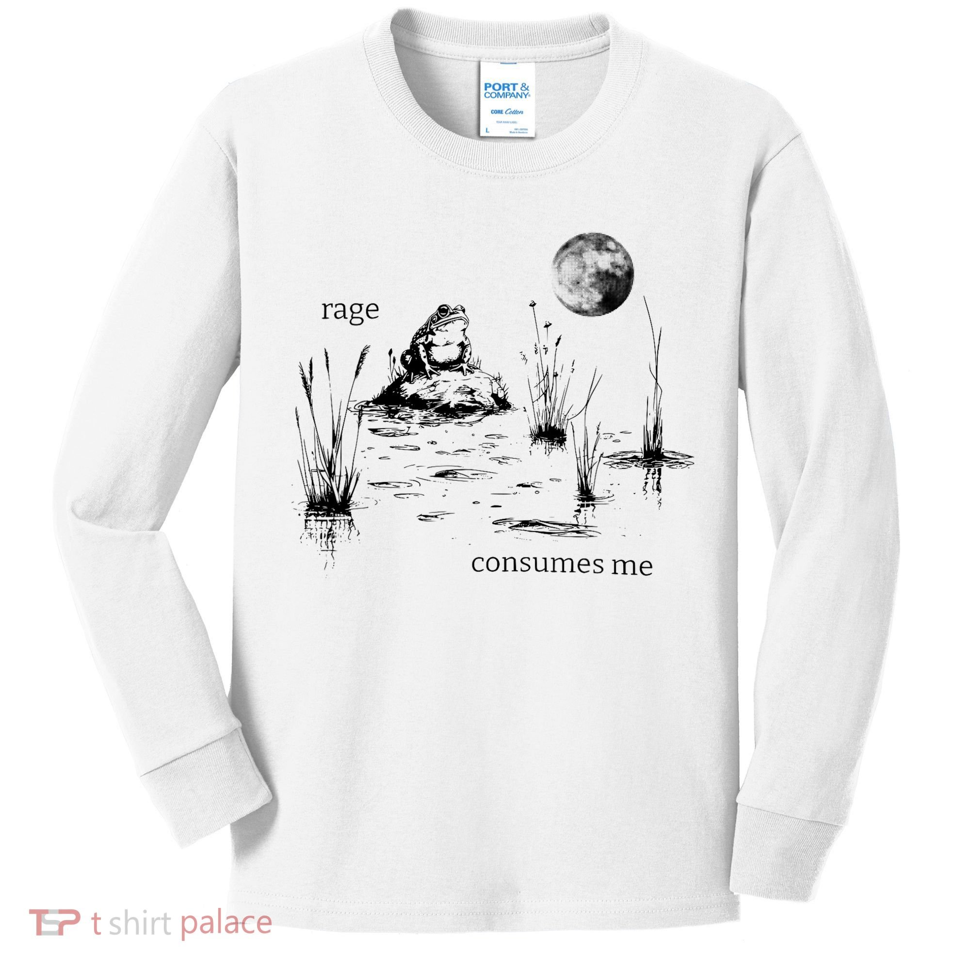 Rage Consumes Me Frog Funny Kids Long Sleeve Shirt