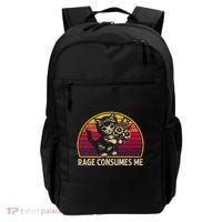 Rage Consumes Me Funny Cat Humor Joke Backpack thumb 0