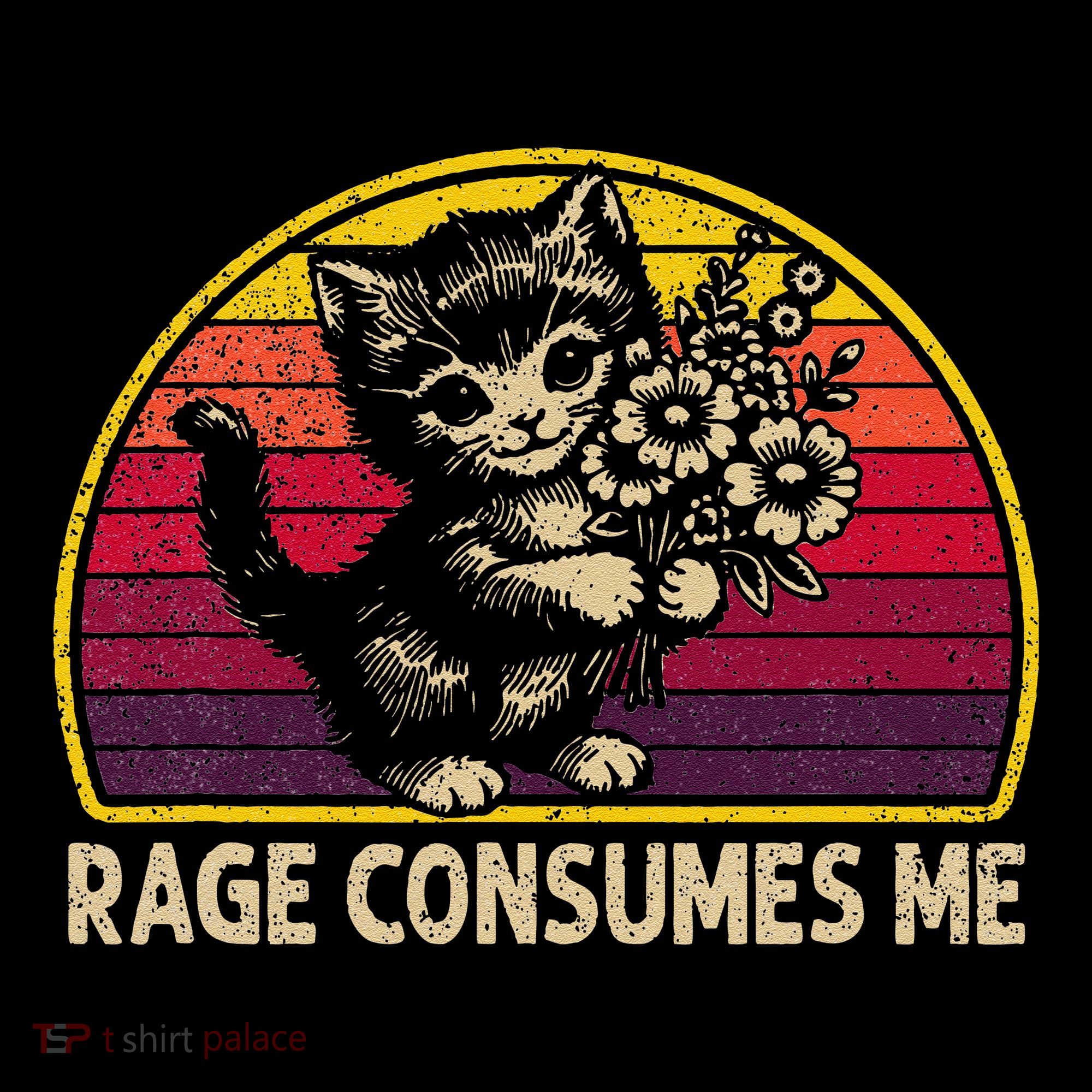 Rage Consumes Me Funny Cat Humor Joke Coffee Mug