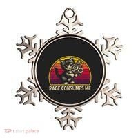 Rage Consumes Me Funny Cat Humor Joke Ornament thumb 0