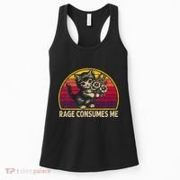 Rage Consumes Me Funny Cat Humor Joke Women's Tank Top thumb 0