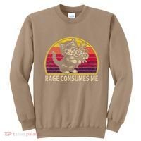 Rage Consumes Me Funny Cat Humor Joke Sweatshirt thumb 0