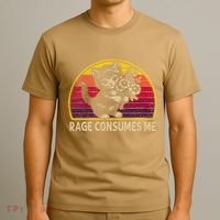 Rage Consumes Me Funny Cat Humor Joke T-Shirt thumb 3