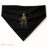 Rage Consumes Me Partner Funny Western Cowboy Cat USA-Made Doggie Bandana thumb 0