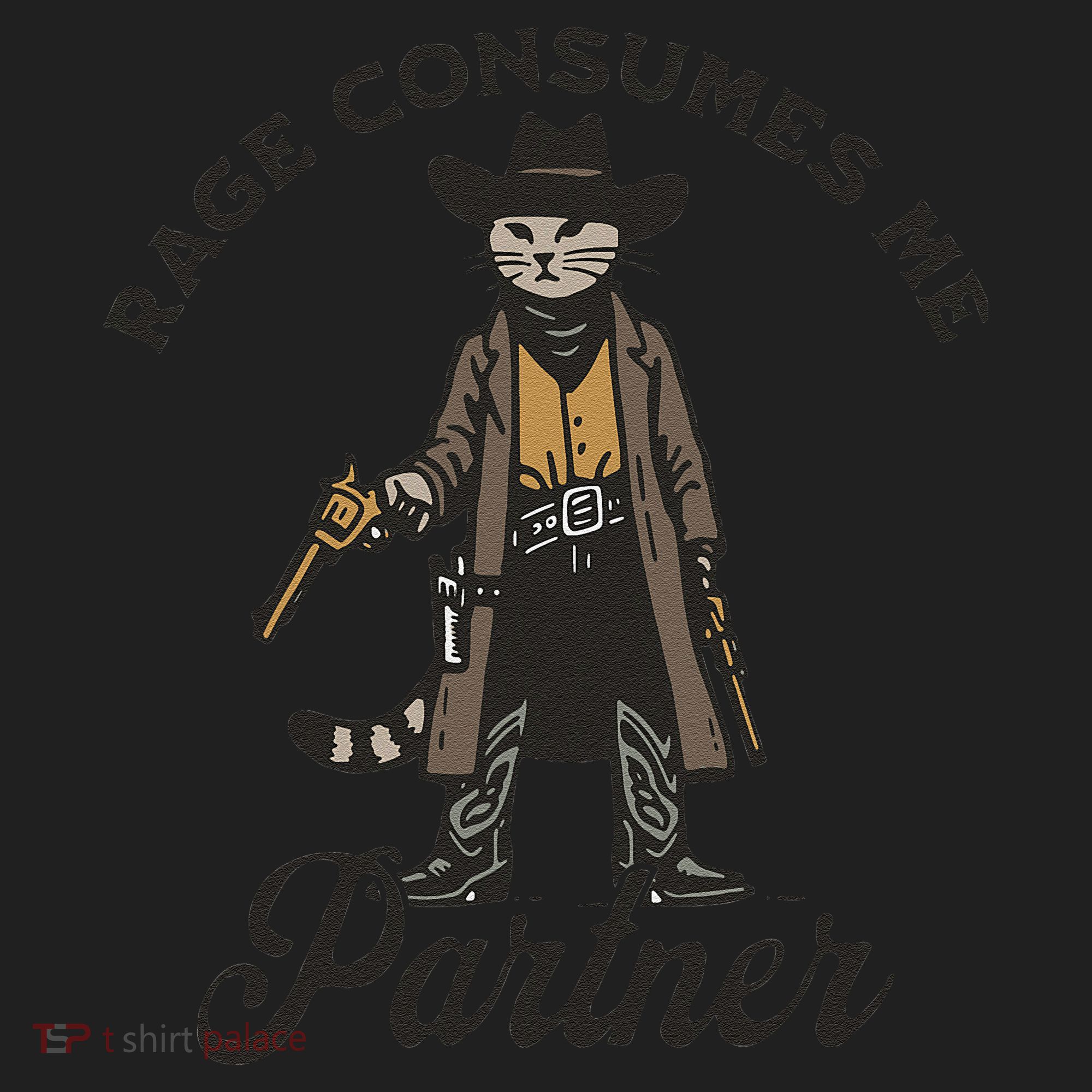 Rage Consumes Me Partner Funny Western Cowboy Cat Beanie