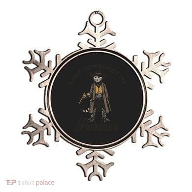 Rage Consumes Me Partner Funny Western Cowboy Cat Ornament
