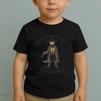Rage Consumes Me Partner Funny Western Cowboy Cat Toddler T-Shirt thumb 2