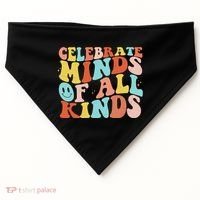 Retro Celebrate Minds Of All Kinds USA-Made Doggie Bandana thumb 0