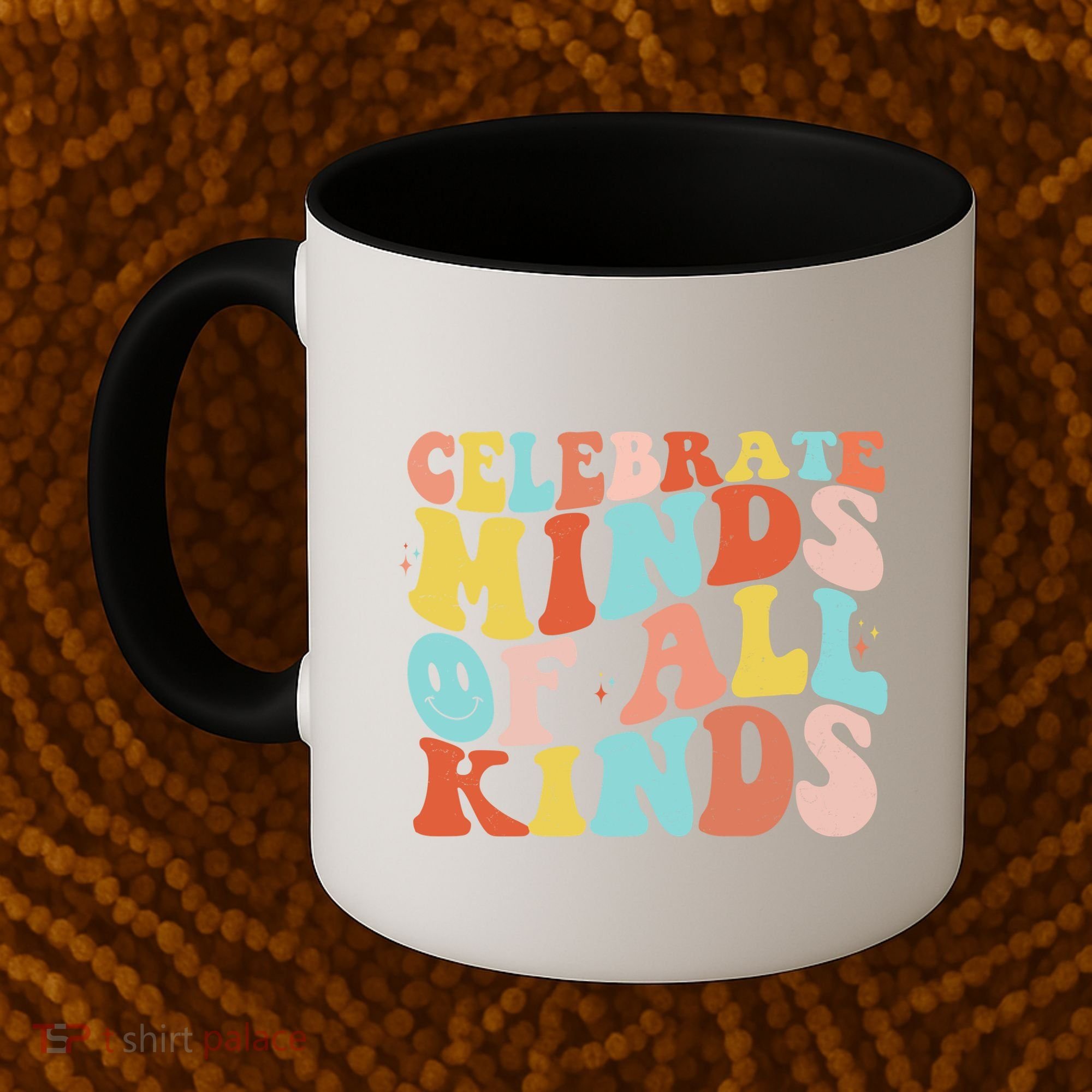 Retro Celebrate Minds Of All Kinds Coffee Mug